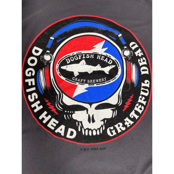 Dogfish Head Grateful Dead Tee XL Distressed Comfort Colors - Picture 6 of 7